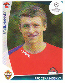 Pavel Mamaev CSKA Moscow samolepka UEFA Champions League 2009/10 #103